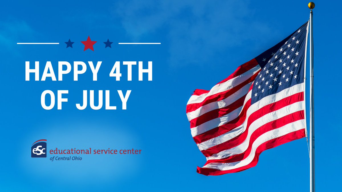 *️⃣ Wishing everyone a safe and happy 4th of July. All ESC offices are closed in observance of the holiday.