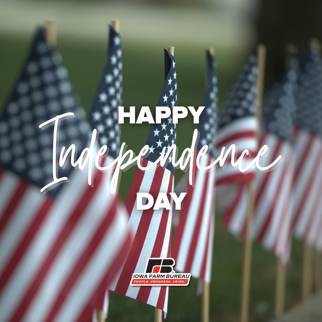 IowaFarmBureau's tweet photo. Happy Independence Day! 🇺🇸 https://t.co/J2r8sQwyTX