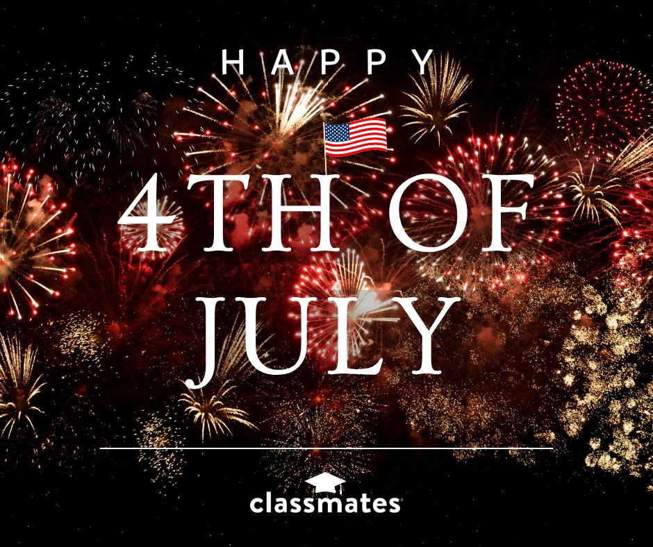 Happy Fourth of July from all of us at Classmates® 🇺🇸🎆

Whether you marched in your hometown parade, lit sparklers in the backyard, or spent the evening under the fireworks with friends — some of our favorite memories were made on this day.

👉🏼 Tell us: How did you celebrate the