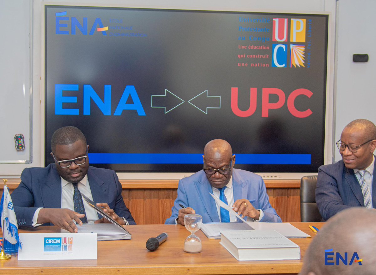 EnaRDC_Officiel's tweet image. Unir nos forces pour contribuer à bâtir une administration moderne, ancrée dans le savoir et portée par l’excellence, conformément aux orientations de SEM @LihauEbua.

Tel est le sens de la convention signée ce vendredi 04 juillet entre l’@EnaRDC_Officiel et l’Université…