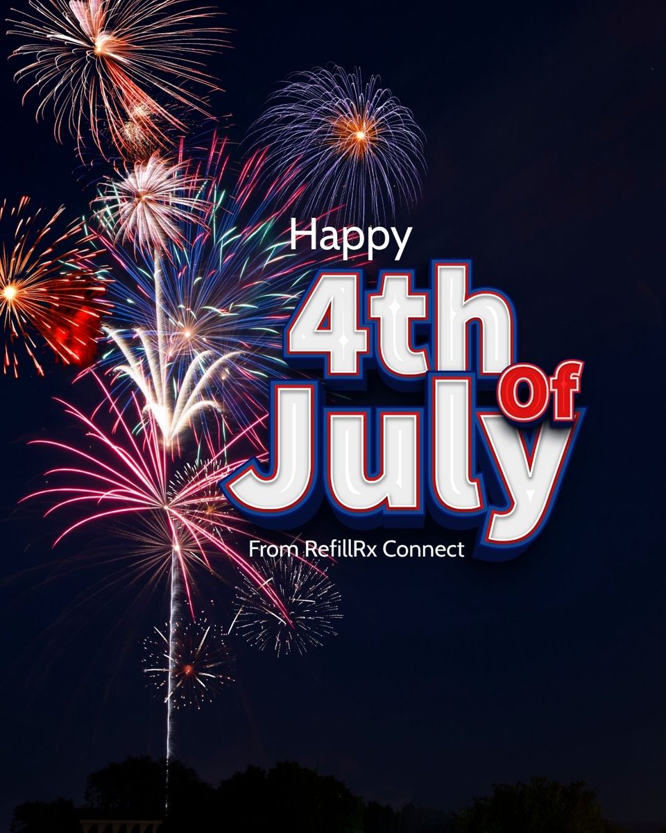 RefillRxConnect's tweet photo. Happy Independence Day from all of us at RefillRx Connect! 🇺🇸 ❤️🤍💙

Today we celebrate freedom, unity, and the red, white, and blue. Wishing you a safe and joyful 4th of July!

#Happy4thOfJuly #IndependenceDay #RefillRxConnect #USA #FreedomCelebration https://t.co/VCNI9R4YxK