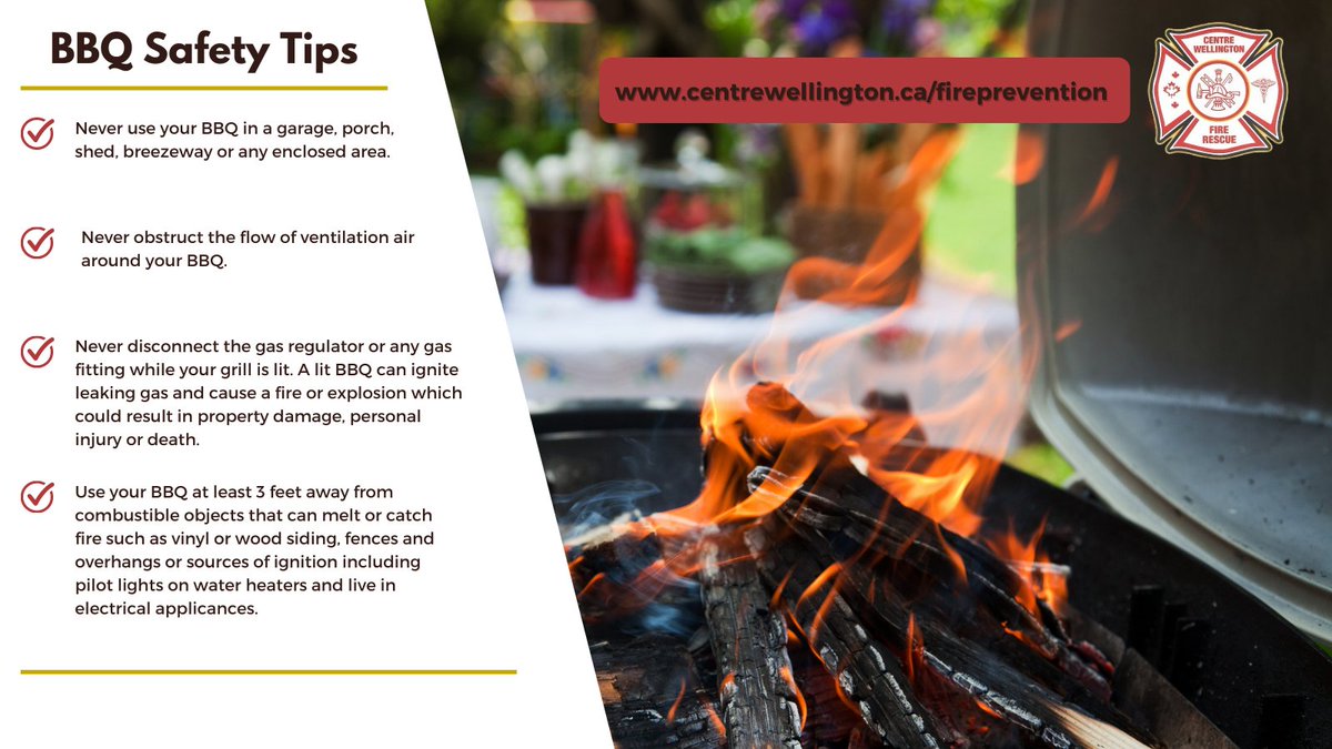 BBQ season is upon us!

Be sure to follow these safety tips to reduce the risk of a fire at your home when barbecuing.