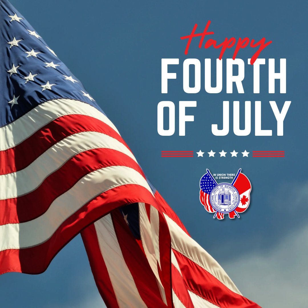 🇺🇸 Wishing everyone a safe and reflective Independence Day. We honor the history and the freedoms this day represents.

#July4th #IndependenceDay #IUEC