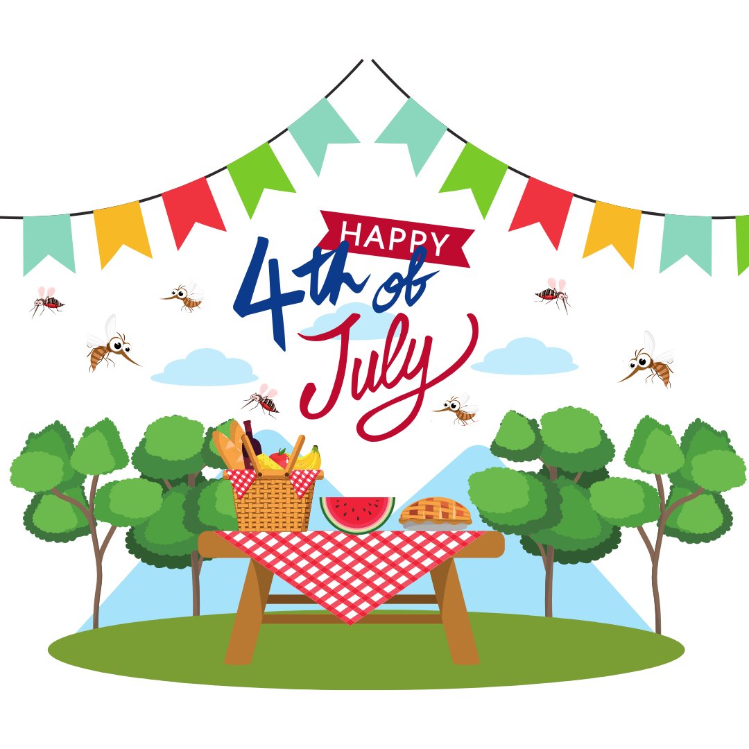 If you’re celebrating outside today, remember that mosquitoes bite during the day and night so use repellent on your clothes and exposed skin to keep pesky mosquitoes away. Find the right repellent for you: bit.ly/3TaYRqz.
#IndependenceDay