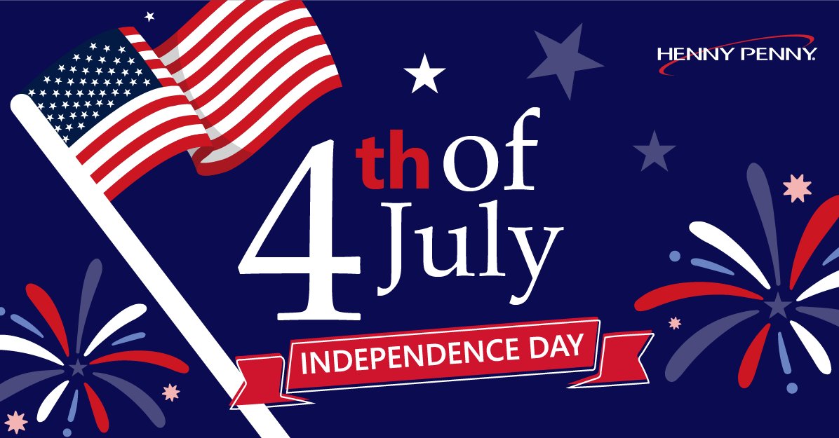Wishing you a safe and festive #4thofJuly from your friends at Henny Penny! 🎆