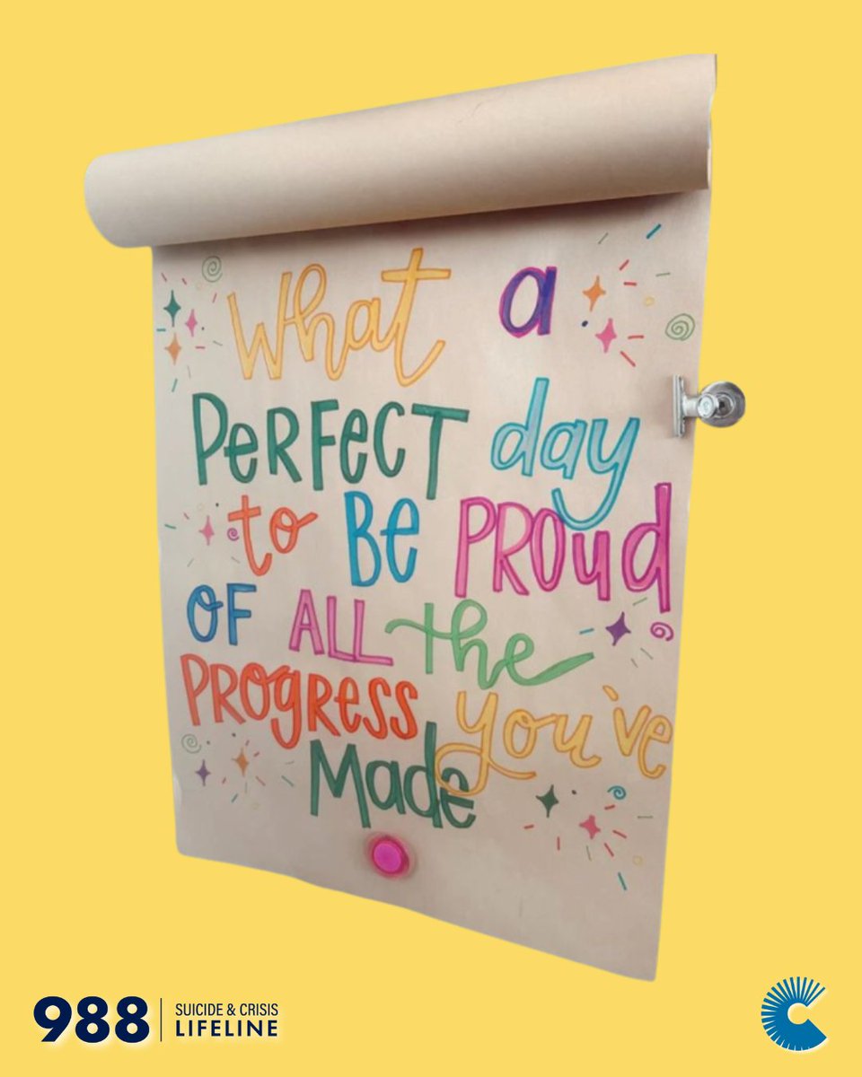 ☀️ You are making such beautiful progress, even if you can't always see it! Thank you, @988lifeline.

📞 24-Hour Hotline: 716-834-3131 or Dial 988
💬 Chat with us M–F, 3–11PM at crisisservices.org/chat

#988Lifeline #MentalHealthAwareness #CrisisSupport