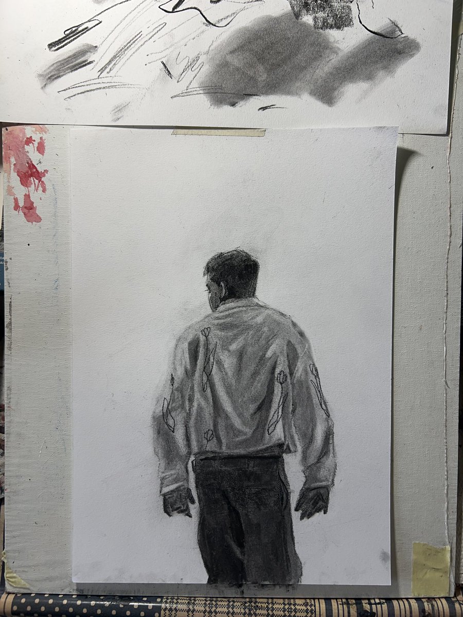 I just wanted to play with charcoal and so I did