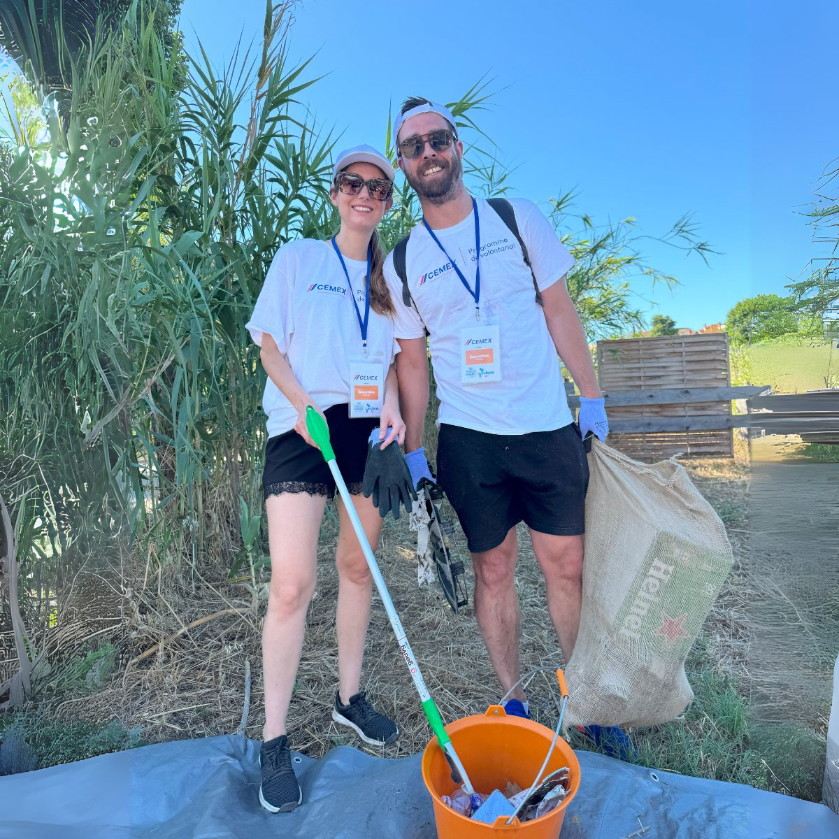 CEMEXFrance's tweet image. 🌍 Le samedi 28 juin, 15 collaborateurs Cemex du secteur Occitanie Est, accompagnés de leurs proches, ont participé à une journée de #volontariat organisée en partenariat avec l’association #WeClean. 76 kg de déchets ont été collectés grâce à l’implication de tous ! 💪
