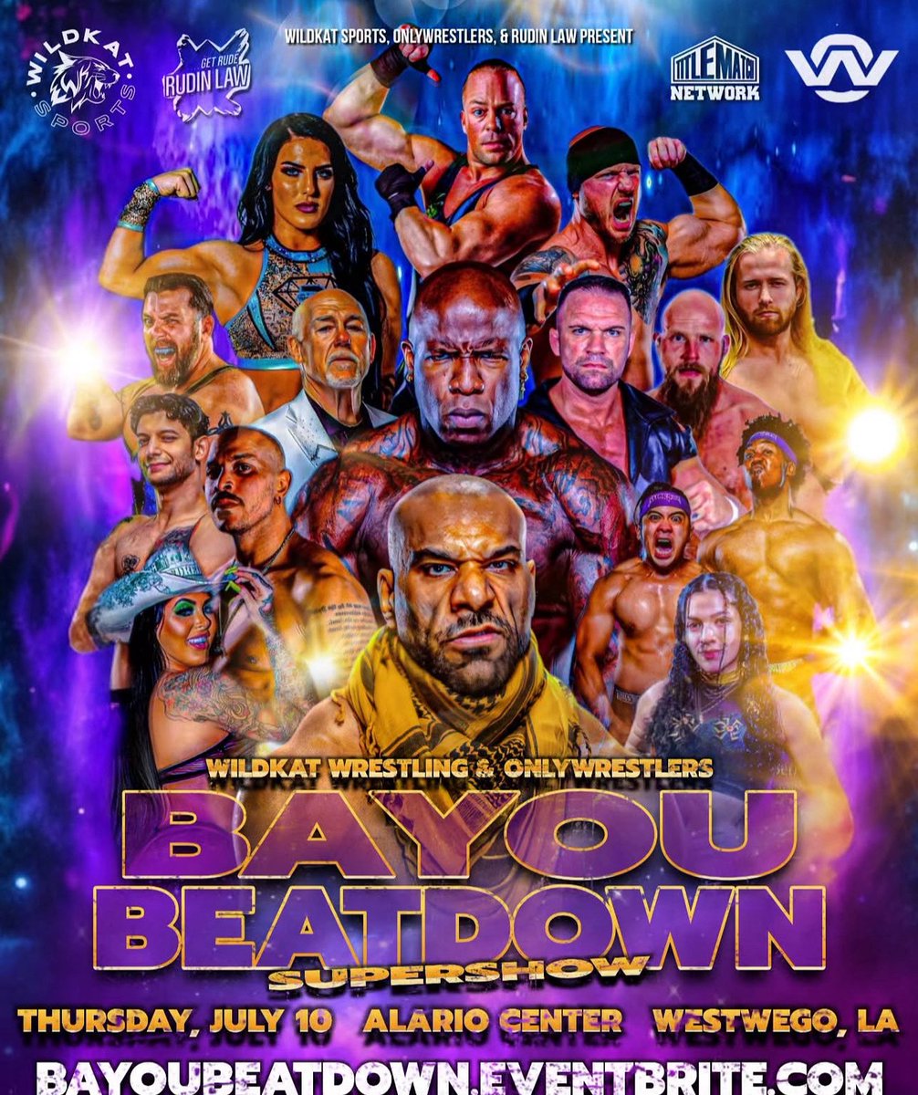 NEW ORLEANS ‼️ JULY 10 ‼️ <a href="/WildKatSports/">WildKat Sports</a> <a href="/OWOnlyWrestlers/">OnlyWrestlers</a> 🔥🔥