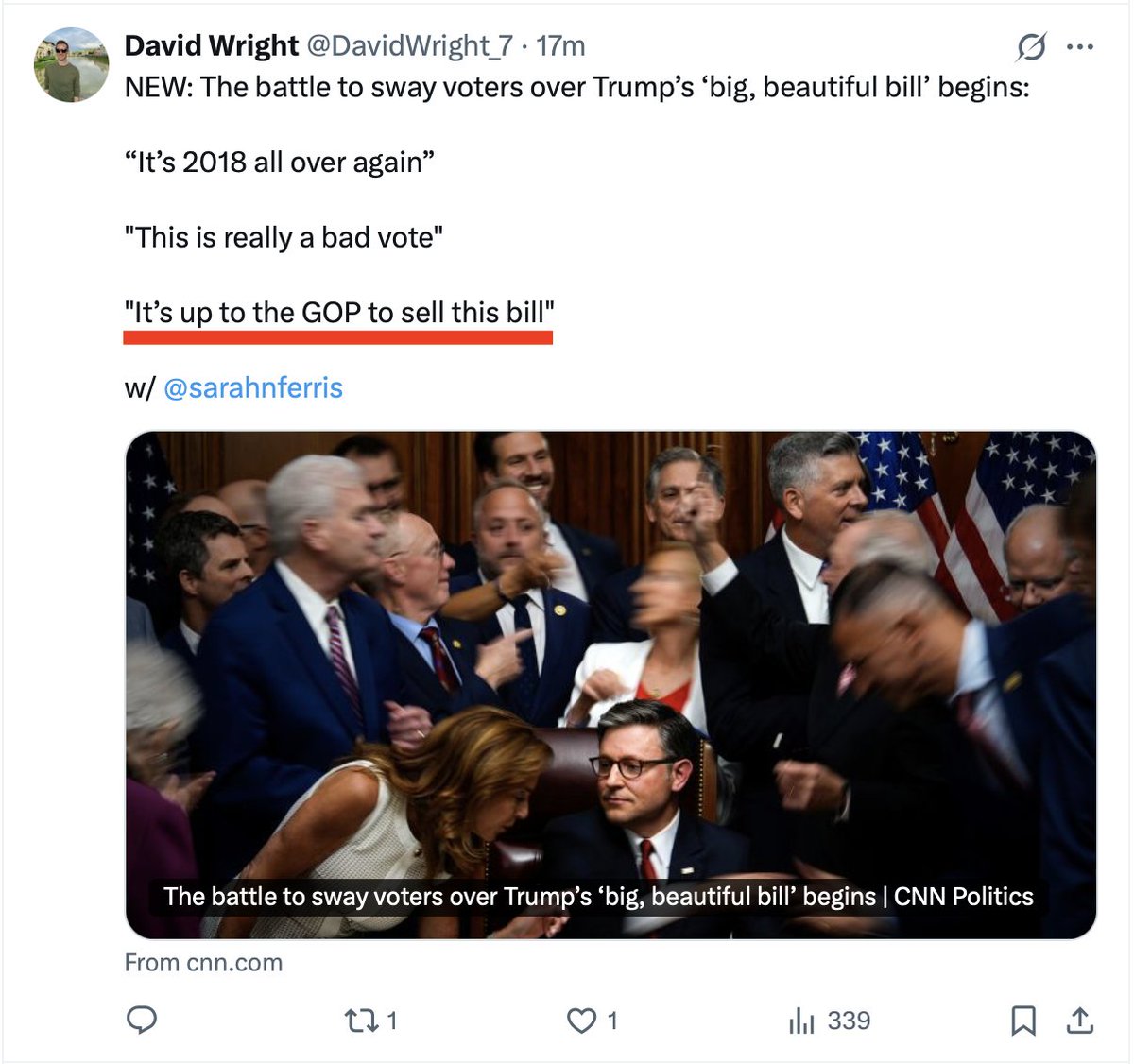 One of the many reasons democracy in America is dying is that the free press has abdicated its role of informing the public. Instead, they see all things - even multi trillion dollar budget deals - as advertising competitions to see whether Coke or Pepsi (D or R) "wins"