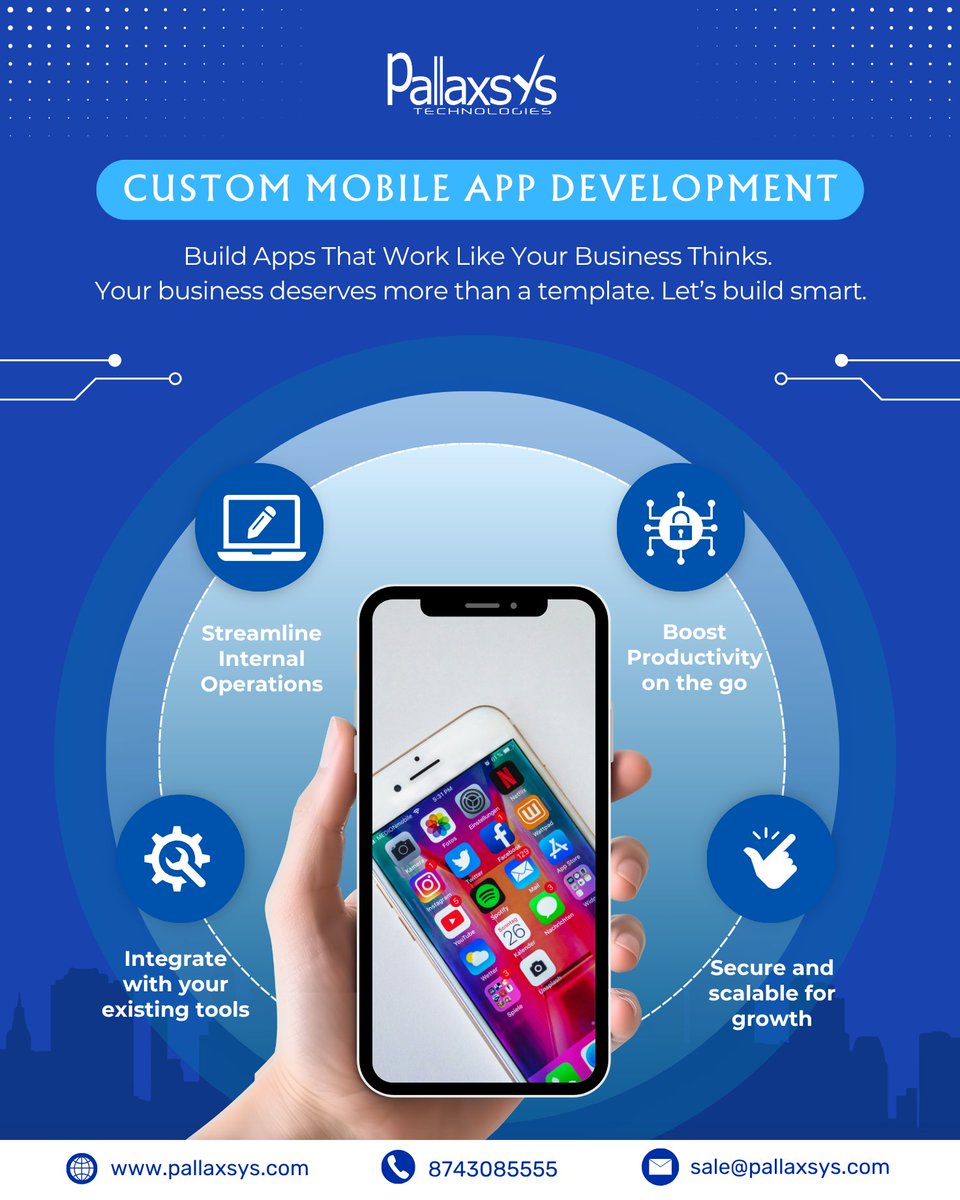 pallaxsys's tweet image. At Pallaxsys, we craft custom mobile apps that align with how your teams operate, collaborate, and scale. 
📩 Let’s talk transformation: 8743085555

#Pallaxsys #MobileAppDevelopment #Business #TechSolutions #AppForEnterprise #CustomApps #webdesign #AppDevelopment