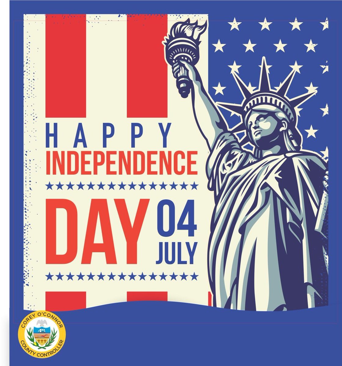 AC_Controller's tweet image. 🎆 Happy Independence Day, Allegheny County! 🇺🇸
Today we celebrate freedom, community, and the spirit that makes our county shine bright. Stay safe, enjoy the fireworks, and honor the red, white, and blue! #4thOfJuly #IndependenceDay 🎇