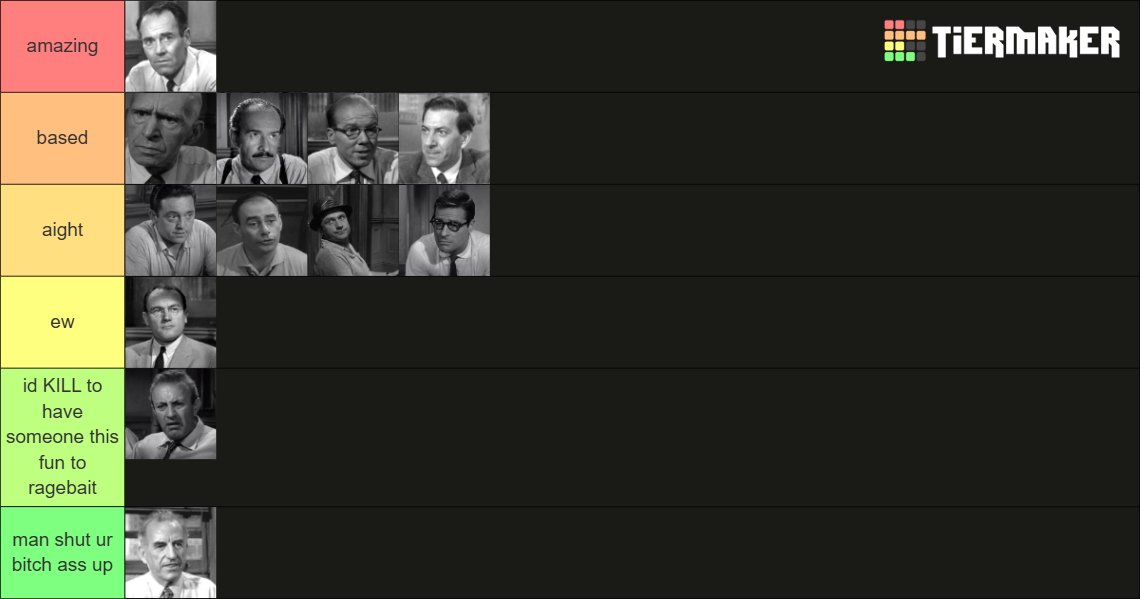 TJLikesPuddles's tweet image. 12 Angry Men