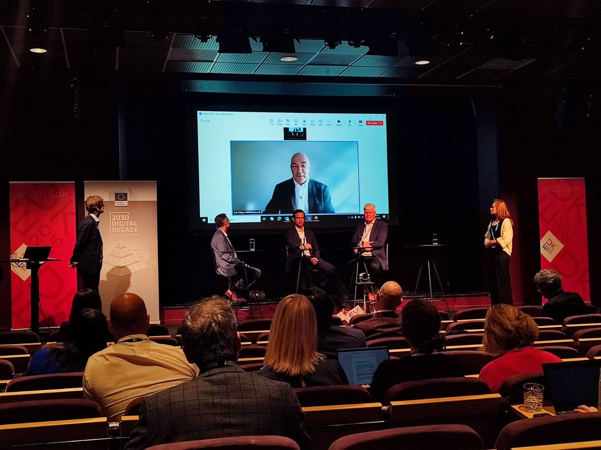 EBRAINS_eu's tweet image. Philippe Vernier, Joint CEO of EBRAINS, outlined EBRAINS’ pathway to become an EDIC (European Digital Infrastructure Consortium) at the session "EDICs – Why, what and how?" organised by the European Commission during the “Future of Digital Investments in the EU” conference that…