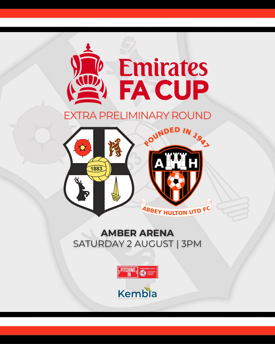 Boldmere St Michaels FC (@themikesfc) on Twitter photo We have been drawn at home against <a href="/HultonUtd/">Abbey Hulton Utd FC</a> in the Extra Preliminary Round of the FA Cup.
#UpTheMikes We have been drawn at home against <a href="/HultonUtd/">Abbey Hulton Utd FC</a> in the Extra Preliminary Round of the FA Cup.
#UpTheMikes