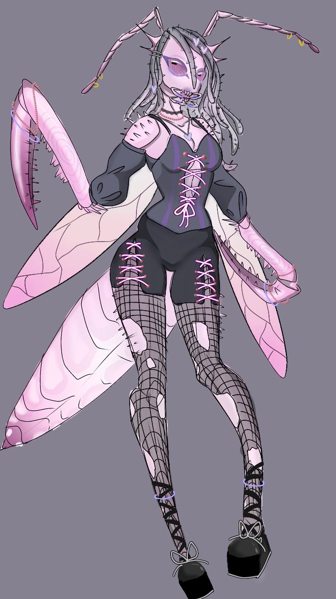 DarkfireXx3's tweet image. My praying mantis oc :) 
My commissions are open for anyone who is interested in custom piece/oc 
#art #oc #customoc #digitalart #artoc
