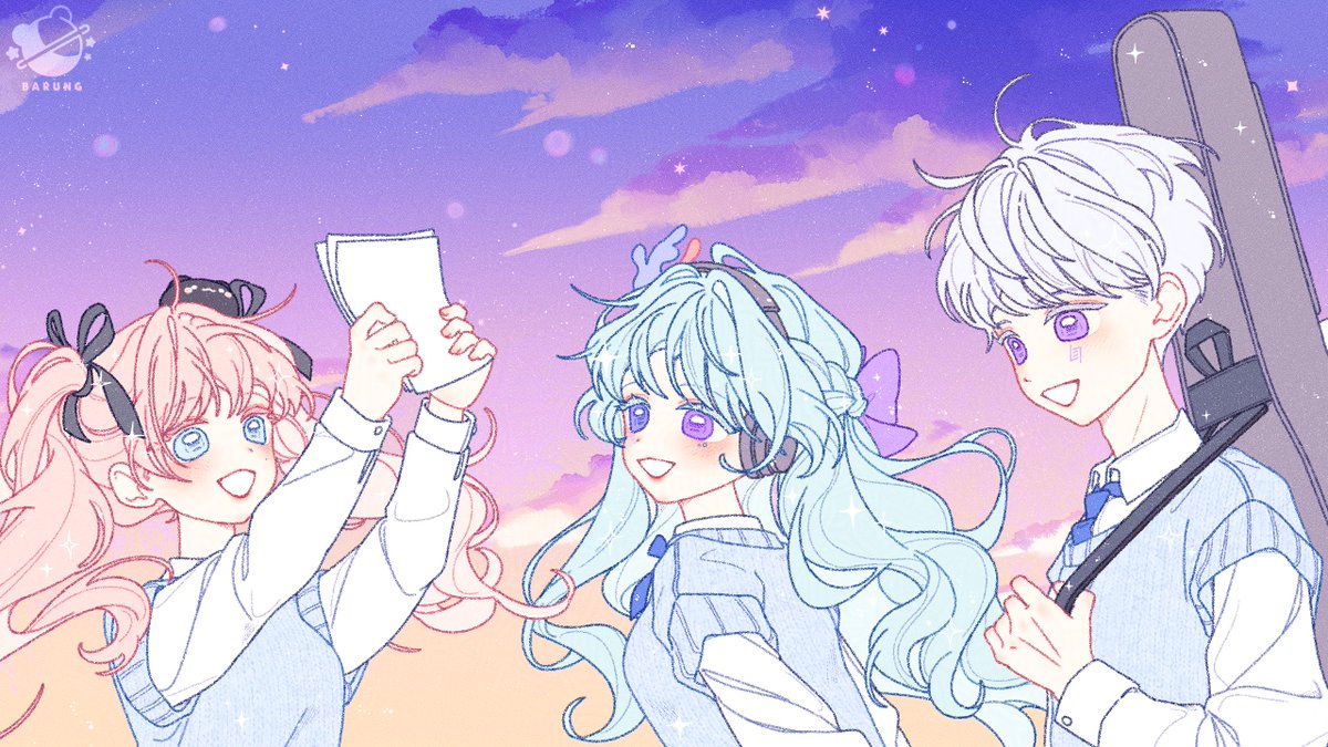 Bsyunny103's tweet image. 📸✨🌆💜
클로버 칸타빌레의 오리지널 노래,
괜찮아 일러스트 작업하였습니다~
🎼 youtu.be/OXqWmILuSYw