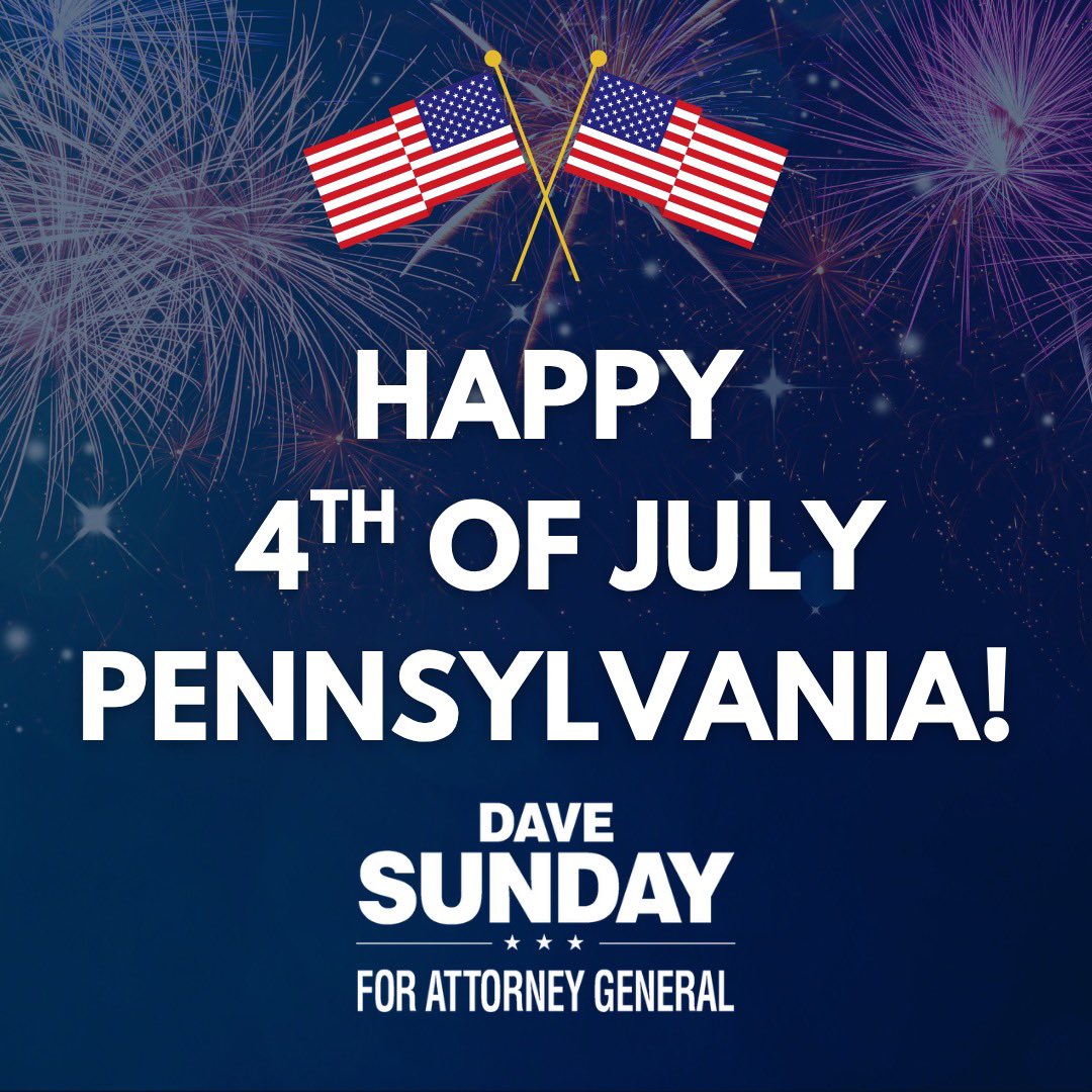 DaveSunday_'s tweet image. Happy Fourth of July, Pennsylvania! 🇺🇸
As the birthplace of America and freedom, our Commonwealth holds a special place in the story of our nation. Today, we honor our history, celebrate our independence, and let liberty ring across the Keystone State.