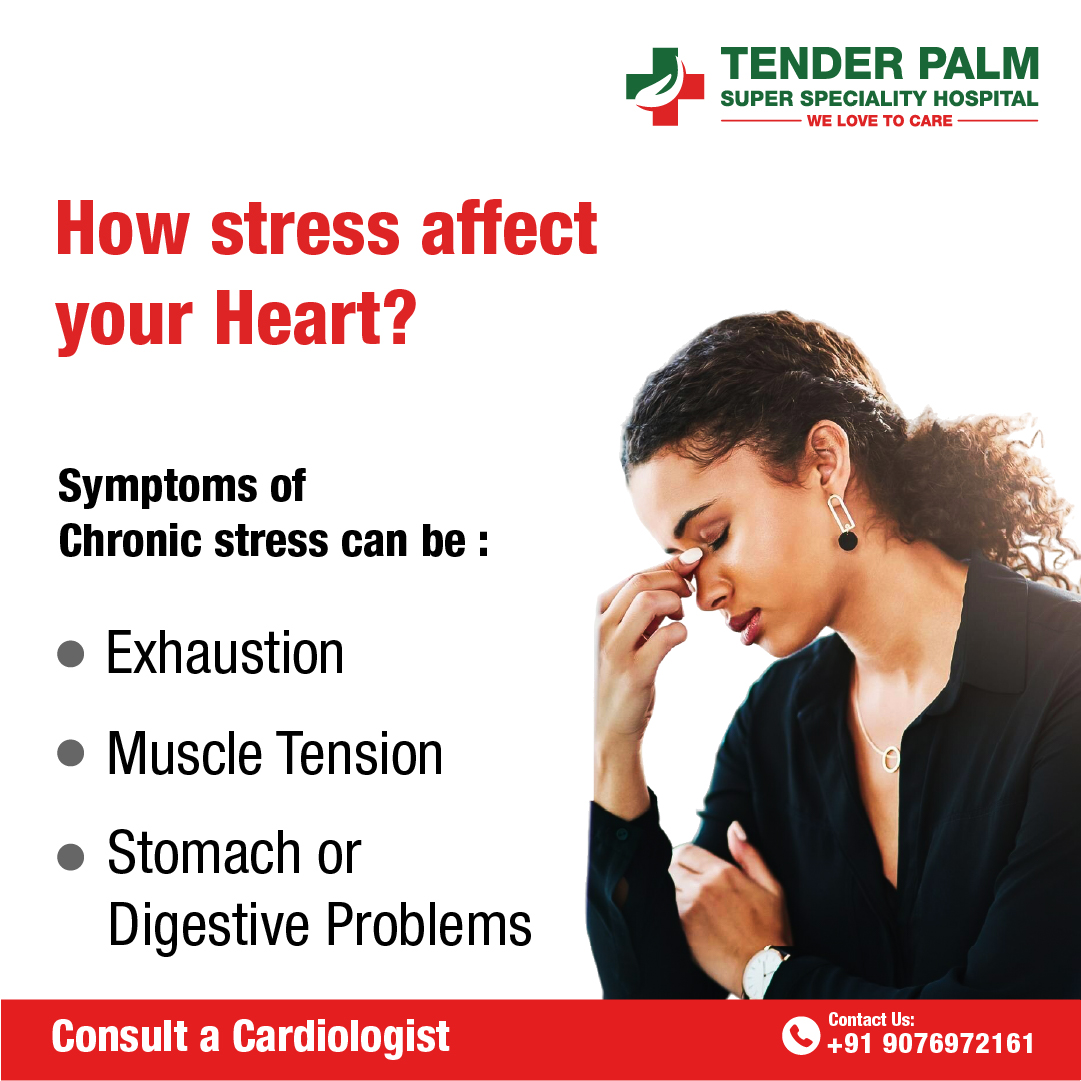 Chronic stress can silently harm your heart.
If you're feeling exhausted or facing digestive issues, consult a cardiologist today