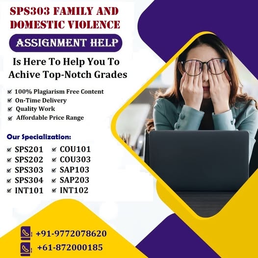 ShirleyNicole26's tweet photo. We offer quality SPS303 Family and Domestic Violence assignment help which are genuinely prepared by our experts.
#SPS201 #SPS202 #SPS303 #SPS304 #INT101 #INT102 #COU101 #SAP304 #AustraliaAssignmentHelp #CourseHelp #AssignmentHelp #OnlineTutoring #AcknowledgeEducation #Australia https://t.co/rACqAfUYFG