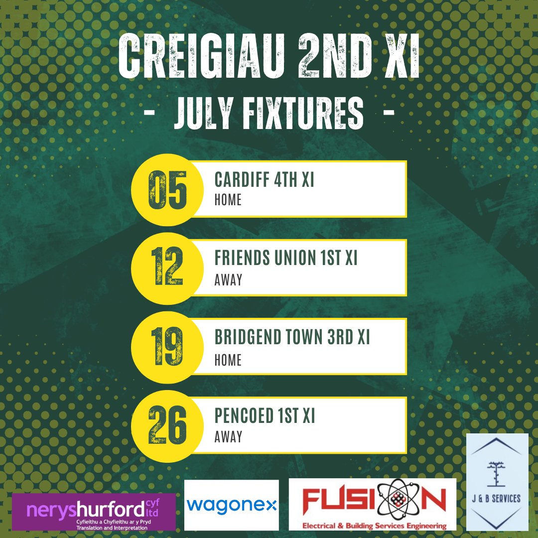 July Fixture announcement!!