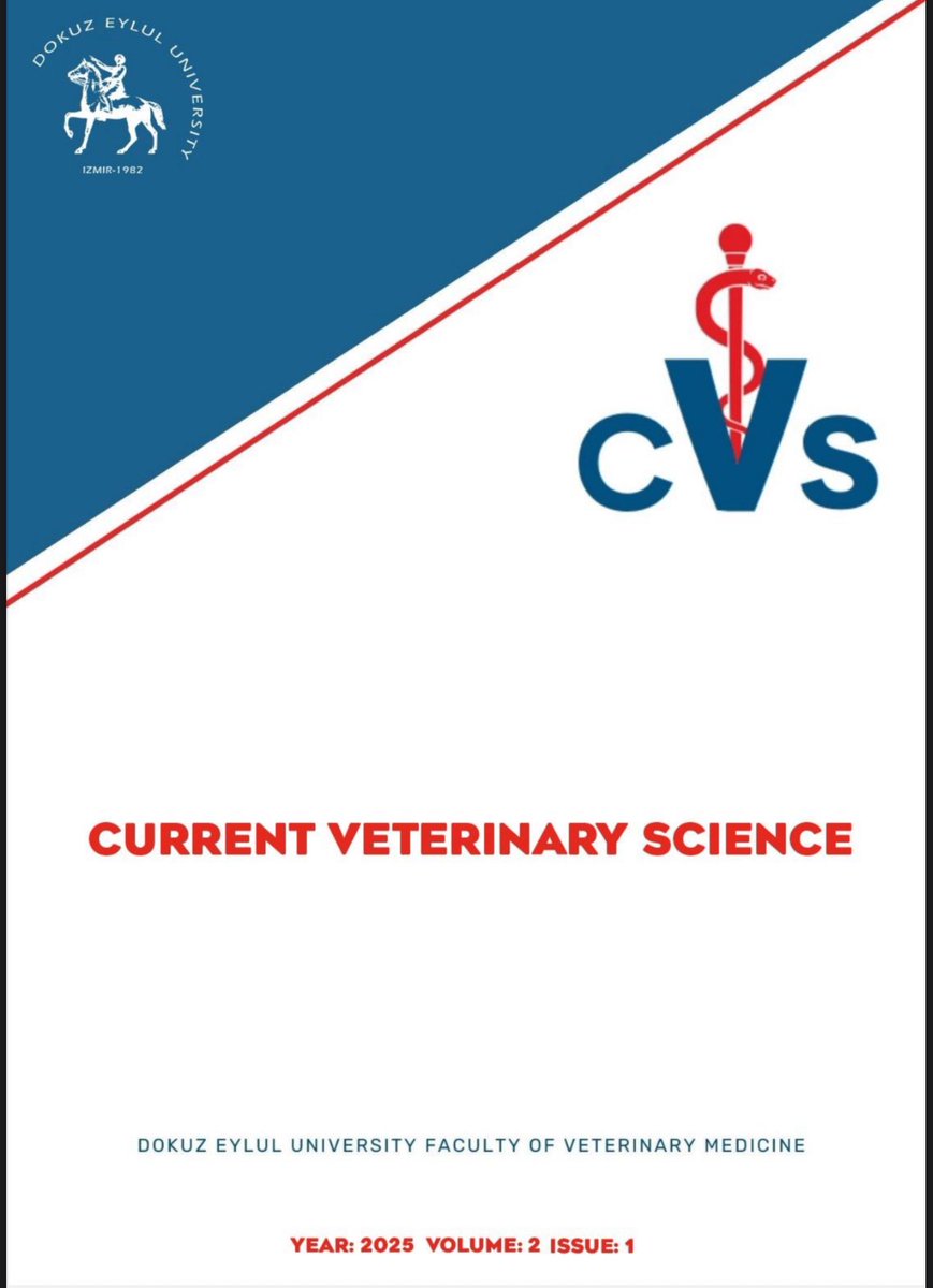 DEU_Veteriner's tweet photo. 📢 Dokuz Eylül Üniversitesi Veteriner Fakültesi'nin hakemli akademik yayını Current Veterinary Science (CVS)'ın 2. sayısı çıktı! 🐾 İlk sayısı Aralık 2024'te yayımlanan CVS'e DergiPark'tan ulaşabilirsiniz. #VeterinerBilim #DEU #AkademikYayın

https://t.co/8hXUpgGVxM https://t.co/Hv4QIPIOvC