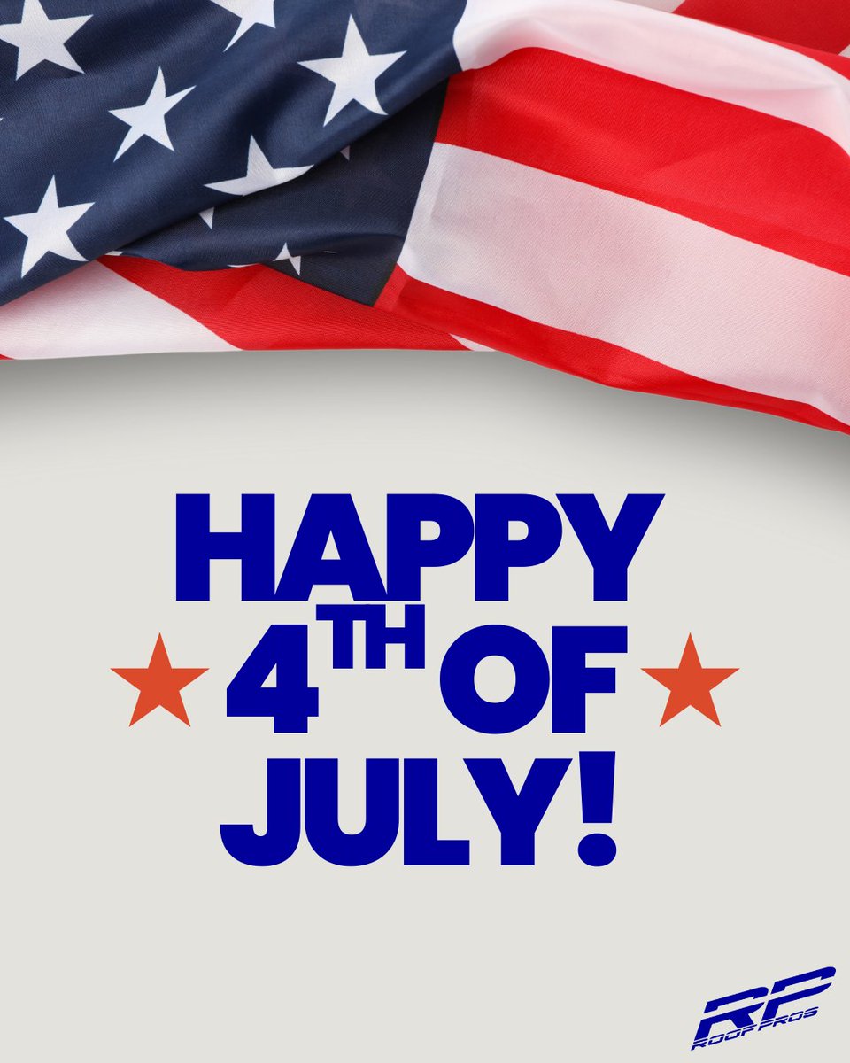 Happy Fourth of July from all of us at Roof Pros! Today, we celebrate freedom, community, and the homes that keep us safe. We wish you a fun and safe Independence Day under a roof you can trust!