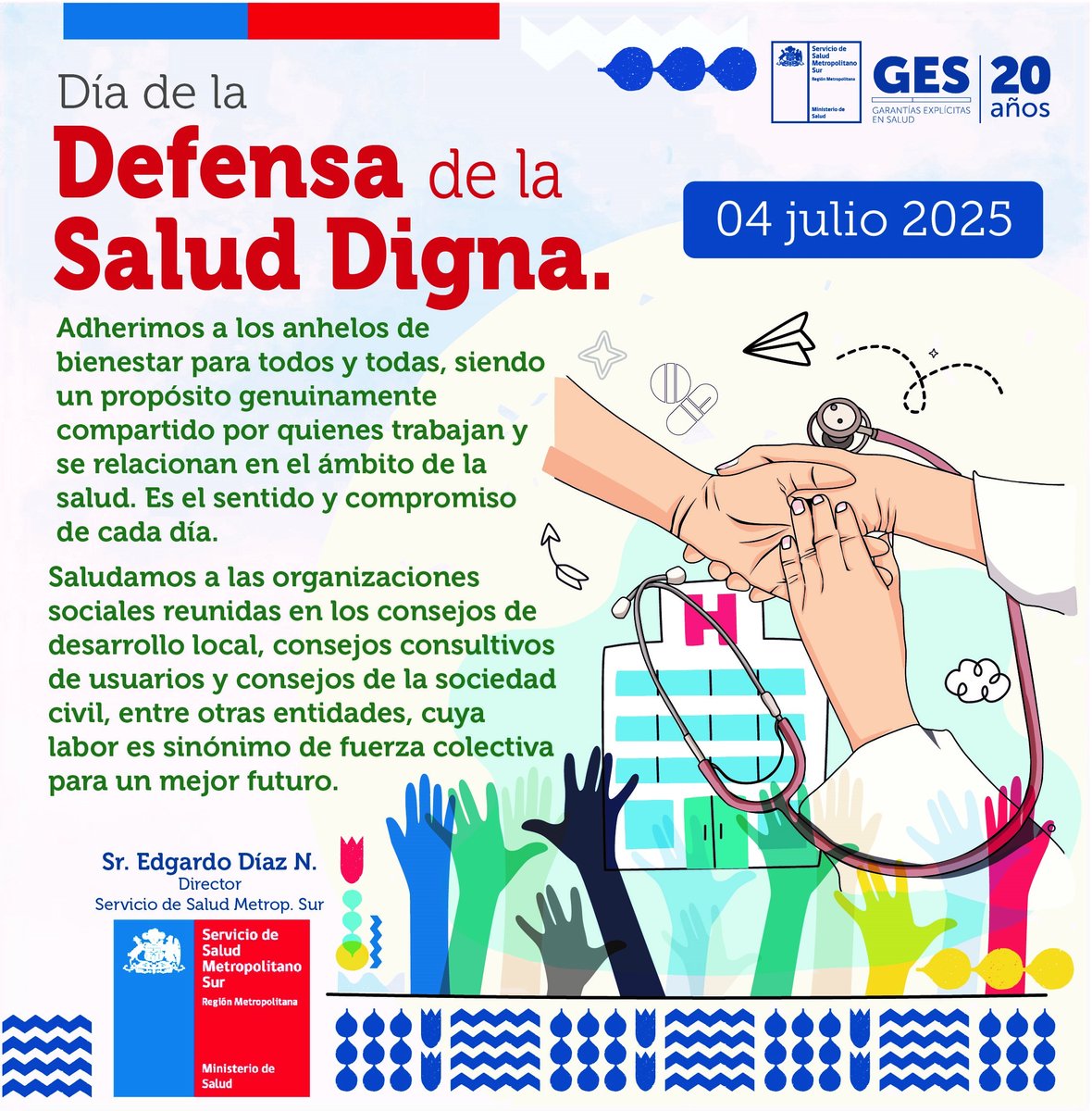 En esta jornada reflexionamos sobre el propósito de nuestro trabajo y sus desafíos, de esta hermosa tarea que compartimos con los distintos estamentos, organizaciones gremiales y ciudadanas que integran nuestra Red de Salud Sur.