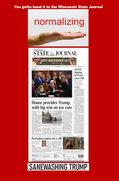 bennel62's tweet image. #GETMEREWRITE @WiStateJournal #normalizes and #sanewashes recent @HouseGOP  @SenateGOP  #Trump criminal action with an accompanying #4thofJuly holiday greeting paulsnewsline.blogspot.com/2025/07/get-me…