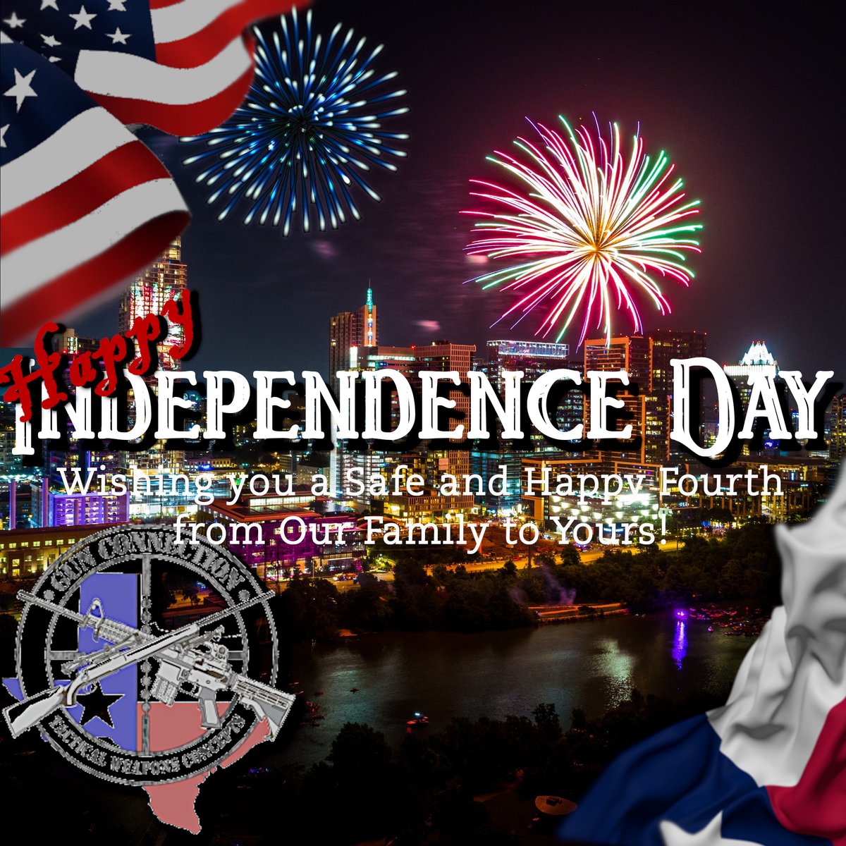 gunconnectiontx's tweet photo. Happy 4th of July! We will be closed Friday July 4th and reopen Saturday July 5th regular hours. #godblessamerica🇺🇸 #letfreedomring #4thofjuly #taylortx @GunConnectionMD #proudtobeanamerican🇺🇸 #america https://t.co/TnMVN18R73