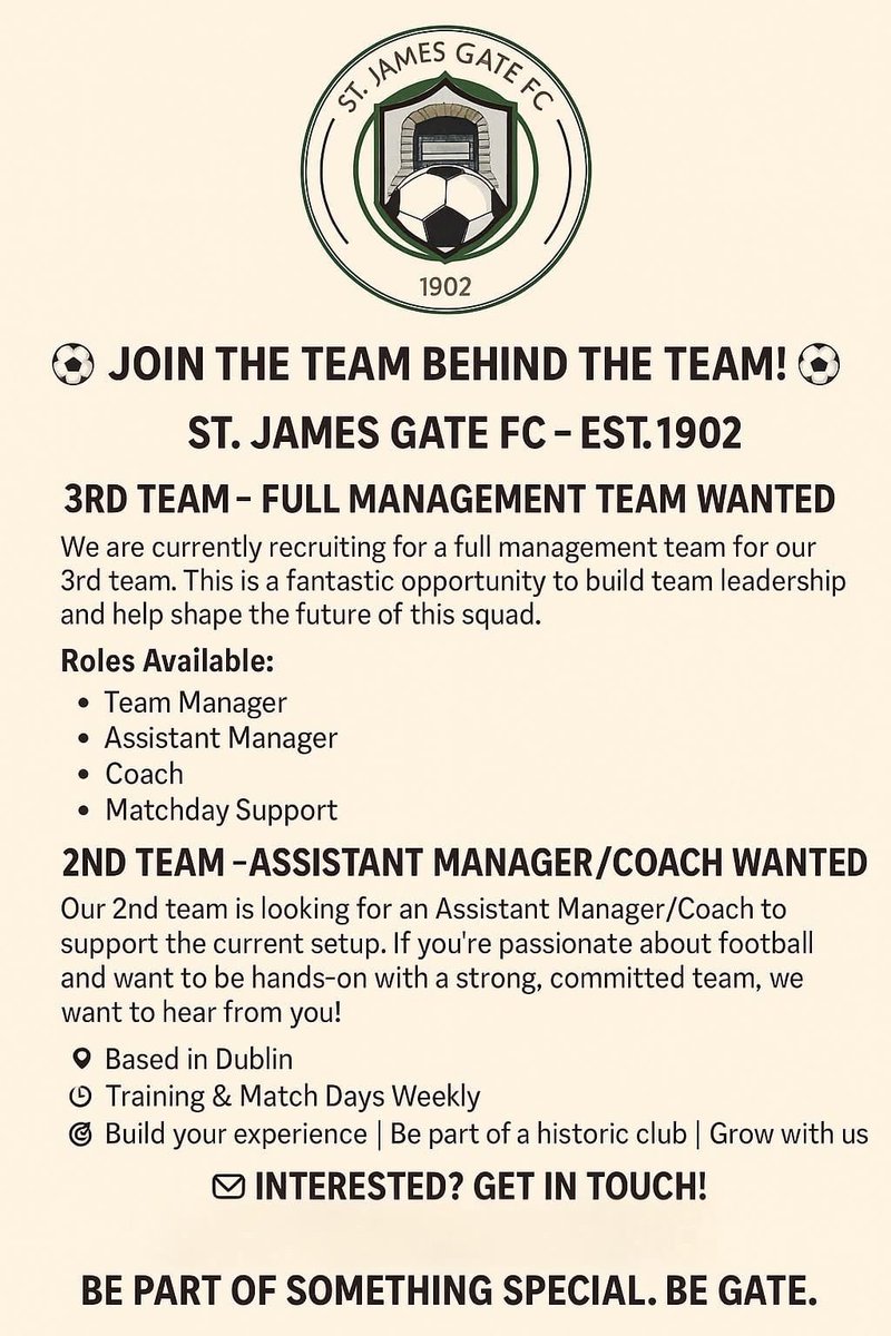 Get in touch if you’d like to join a brilliant revitalised club 🟢🔴