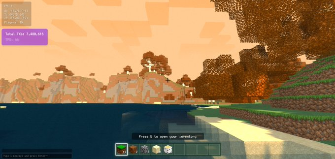 satvik.eth Ξ (@7vik_writes) on Twitter photo Yooooo Somniacs, they added more trees to Chunked.
Time to make tools and stuff!
(Between me and <a href="/MSquared_io/">MSquared (M²)</a>, can we get user-side customizable sky colors?) Yooooo Somniacs, they added more trees to Chunked.
Time to make tools and stuff!
(Between me and <a href="/MSquared_io/">MSquared (M²)</a>, can we get user-side customizable sky colors?)