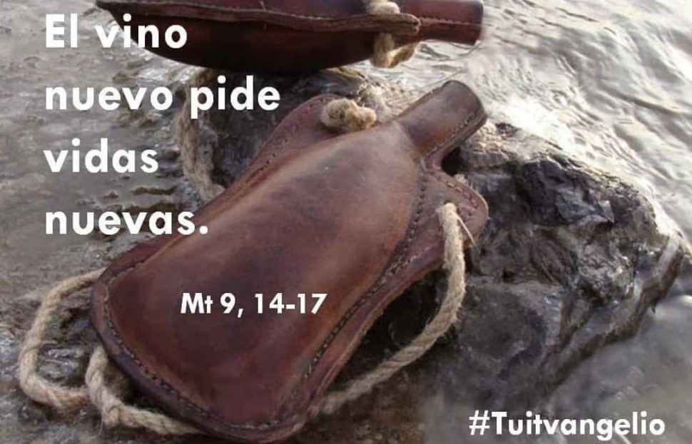 scarRomano's tweet photo. #5DeJulio
#Mt9,14-17
#Tuitvangelio
#EvangelioDelDía https://t.co/dngyqC0V8q