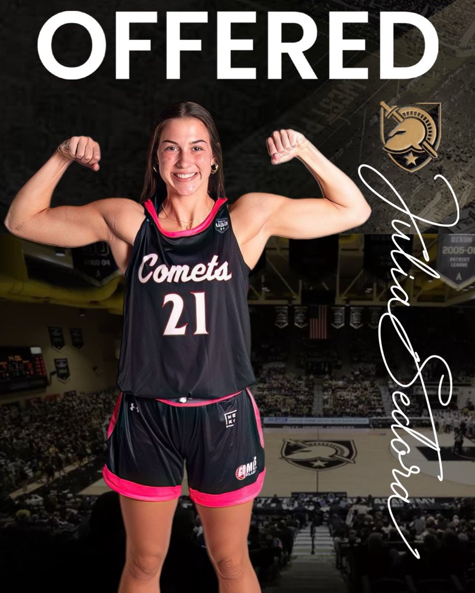 CometsBallers's tweet photo. Congrats to our @JuliaSedora12 on her offer from @ArmyWP_WBB.  @UANextGHoops @SelectEventsBB https://t.co/u8wCPFexOa