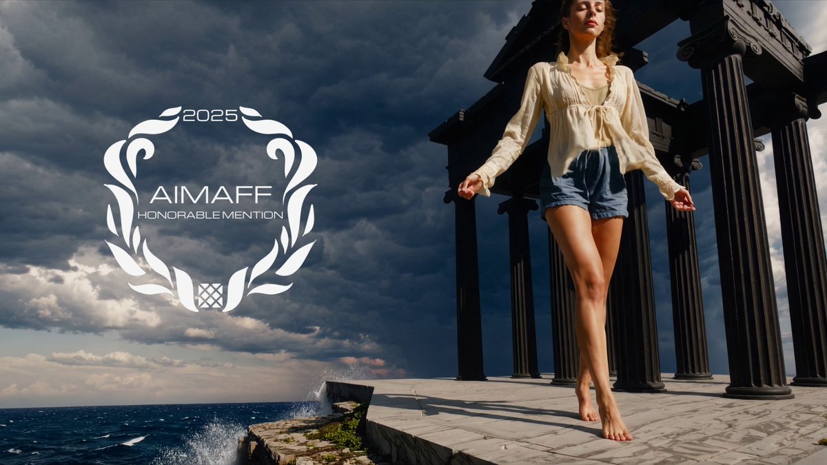 Glad to share the news that "I Pray for Love" received an Honorable Mention at the Athens International Monthly Art Film Festival (AIMAFF). Thank you.  

olitunes.com/i-pray-for-lov…

#AIMAFF #FilmFestival #HonorableMention #MusicVideo #IndieFilm #AIinFilm #AIFilmmaking