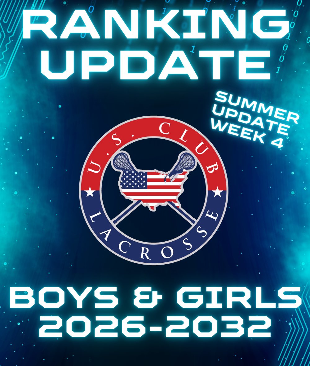 Ranking update! View full rankings at usclublax.com