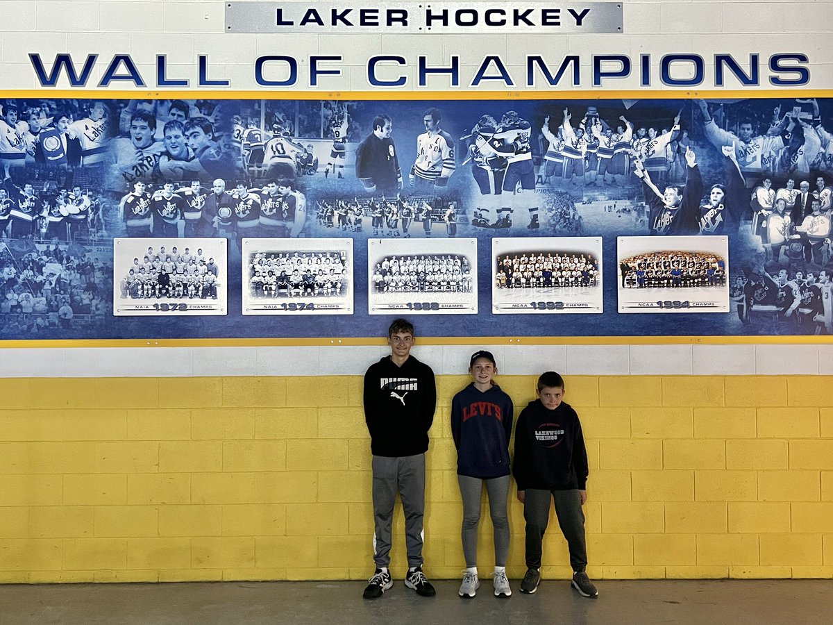NeilWeaverPhoto's tweet photo. It was fun taking the kids to Taffy Abel Arena during a recent trip to the Soo, showing them their Dad’s old stomping grounds.   
Lots of great memories watching the @HockeyLSSU teams over the years, going back to those National Championship teams in the late 80’s to mid 90’s! https://t.co/UDZYGnFxj0
