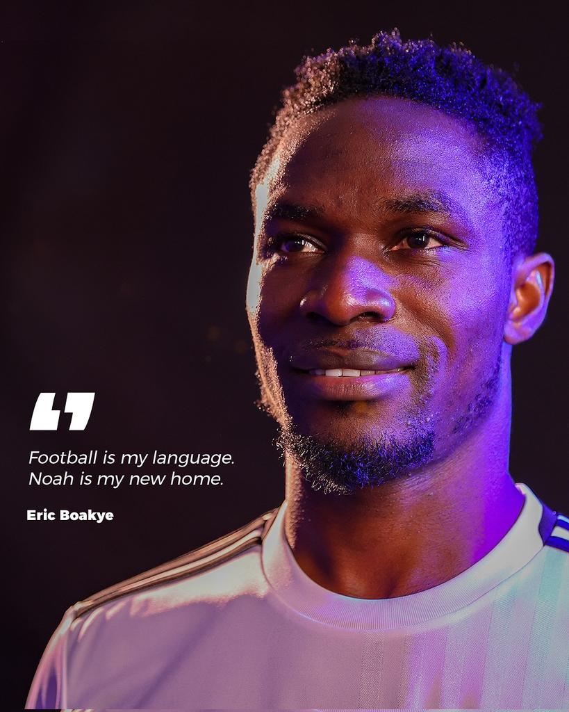 🚨📝 Official: Armenian champions FC Noah 🇦🇲 have signed  right-back Eric Boakye.

The 25-year-old joins on a 3-year deal and will wear shirt number 6. Boakye previously played for Aris Limassol (Cyprus) and Olimpija Ljubljana (Slovenia).