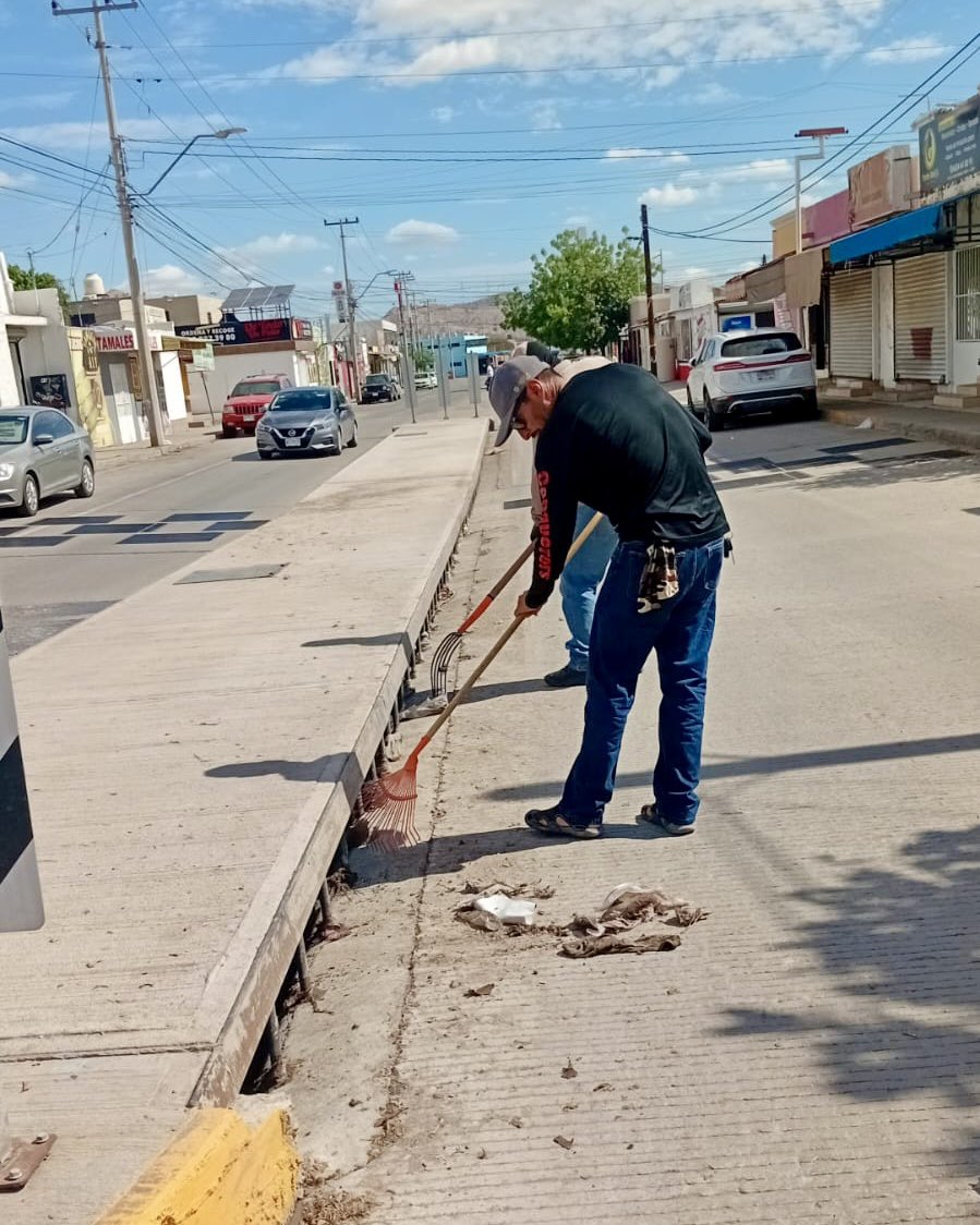Limpieza de parrillas pluviales en la colonia Alrates. 📍

#PrepárateParaLasLluvias 🌧️ y pon la basura en su lugar.