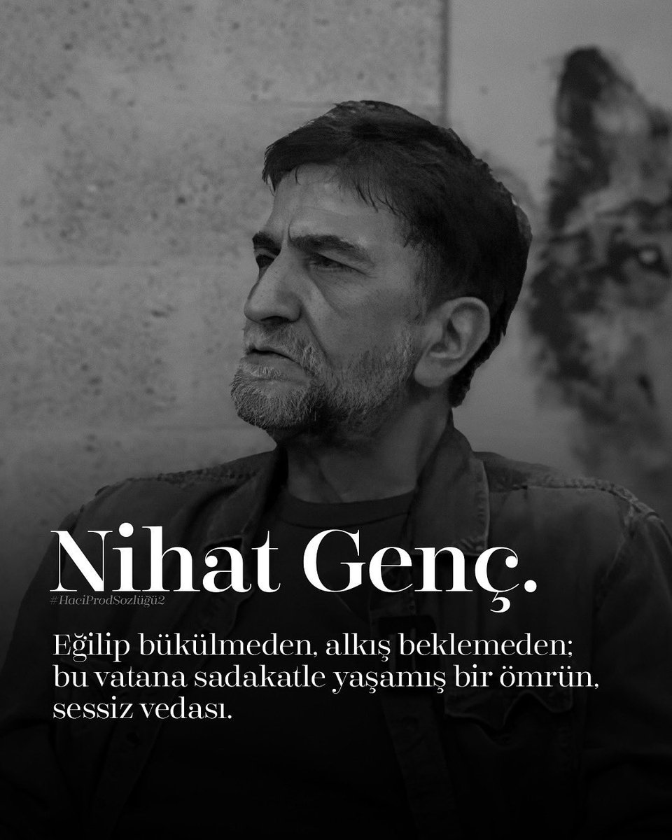 AykanEroglu's tweet photo. Eyvallahı yoktu.
Mekanı cennet olsun.
#NihatGenç https://t.co/WjNPWmdy5Q