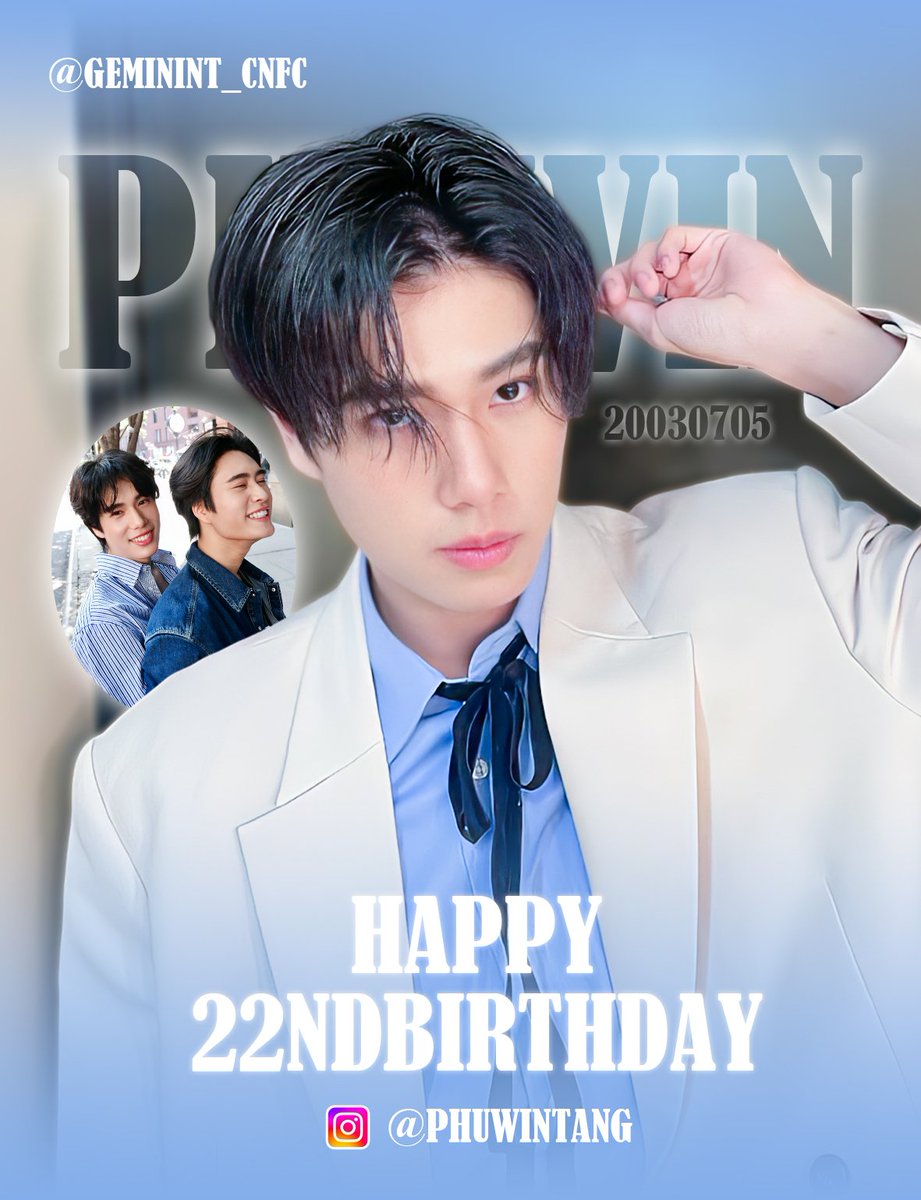 Geminint_CNFC (@geminint_cnfc) on Twitter photo May this new year of your life be filled with joy, success, and endless blessings. Shine brighter than ever—your talent and passion inspire so many!
May Gem and Phuwin's friendship last forever
HBD <a href="/phuwintang/">phuwintang</a>
<a href="/PhuwinTang_CNFC/">PhuwinTang_CNFC</a>
#HoneyThePHUWIN
#22ndHoneyThePHUWINDay
#phuwintang May this new year of your life be filled with joy, success, and endless blessings. Shine brighter than ever—your talent and passion inspire so many!
May Gem and Phuwin's friendship last forever
HBD <a href="/phuwintang/">phuwintang</a>
<a href="/PhuwinTang_CNFC/">PhuwinTang_CNFC</a>
#HoneyThePHUWIN
#22ndHoneyThePHUWINDay
#phuwintang