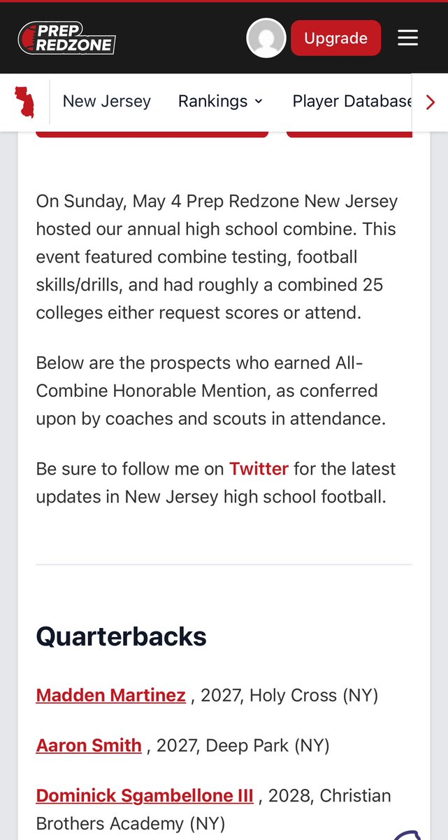 Madden Martinez (@maddenmart12) on Twitter photo Many thanks to <a href="/BrendanScoutsNJ/">Coach Brendan</a> for the honorable mention 🏈. #grateful #QB #QB1 <a href="/CoachSmith_HC/">Coach Tim Smith</a> #thatqueenskid Many thanks to <a href="/BrendanScoutsNJ/">Coach Brendan</a> for the honorable mention 🏈. #grateful #QB #QB1 <a href="/CoachSmith_HC/">Coach Tim Smith</a> #thatqueenskid