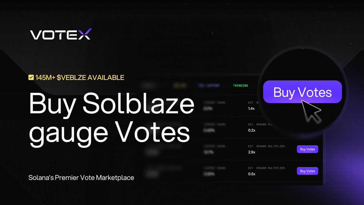 145M+ veBLZE up for grabs to boost your gauge voting power!

No need to buy tokens - simply place a bid for voting power and support your validator.