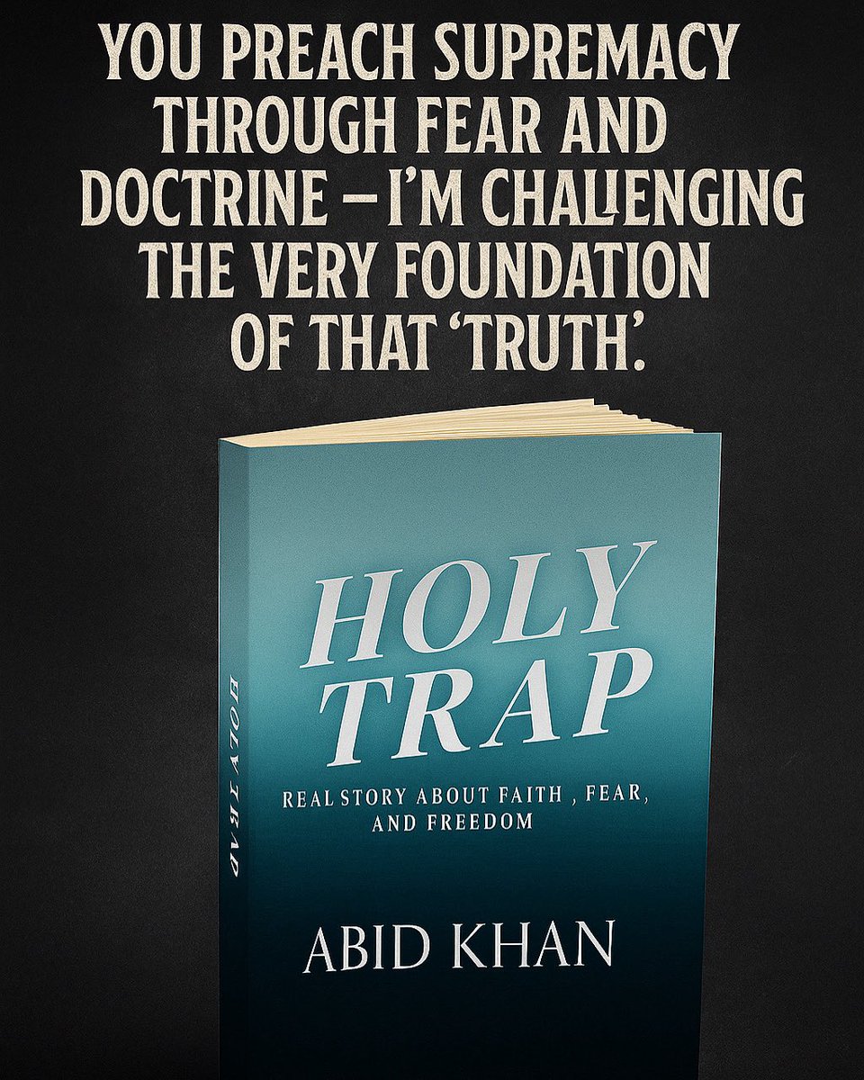 abidkhan_author's tweet image. I was part of Hizb ut-Tahrir. I broke free — and wrote my journey in Holy Trap.

@tajimustafa @UthmanB @imamofpeace @yasmohammedxx

Let’s debate ideology, fear, faith, and freedom.

#HolyTrap #ExMuslim #Khilafah #HizbUtTahrir #FaithToFreedom