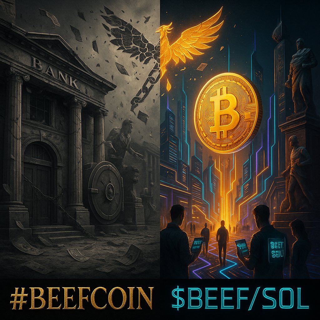 BEEEFCOIN's tweet photo. Banks told you to save.
Governments told you to wait.
But the real wealth?
Was never inside their system.

It’s on-chain now. It’s borderless. It’s $BEEF/SOL.
🔓 Own it. Move freely. Never ask again.

#BEEFCOIN #Solana #Crypto #MemeCoin #BEEF #BTCUSD #Bitcoin https://t.co/TcJLITQZ99