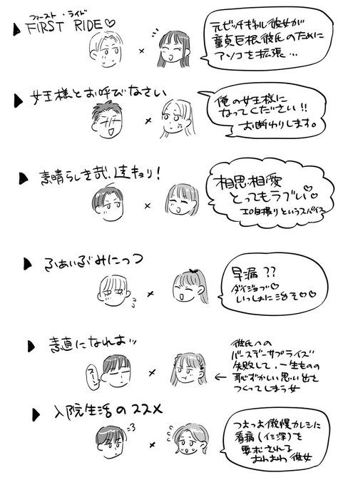 過去作一覧表🗒️
下に行くほど新しい。 