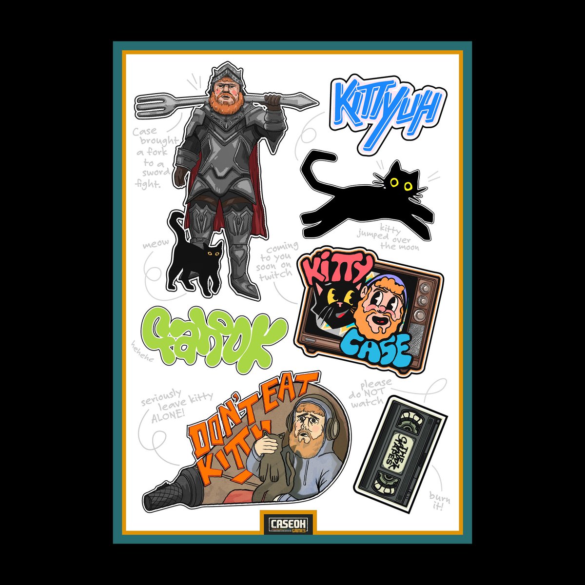 luistewfour's tweet photo. Also forgot I made a sticker sheet! https://t.co/VANNT5zgjn