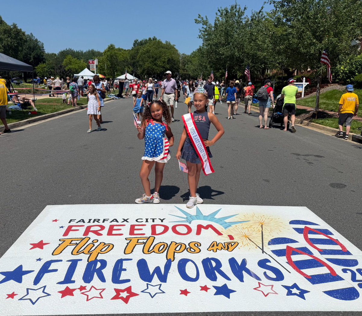 Great morning at the City of Fairfax parade 🇺🇸!