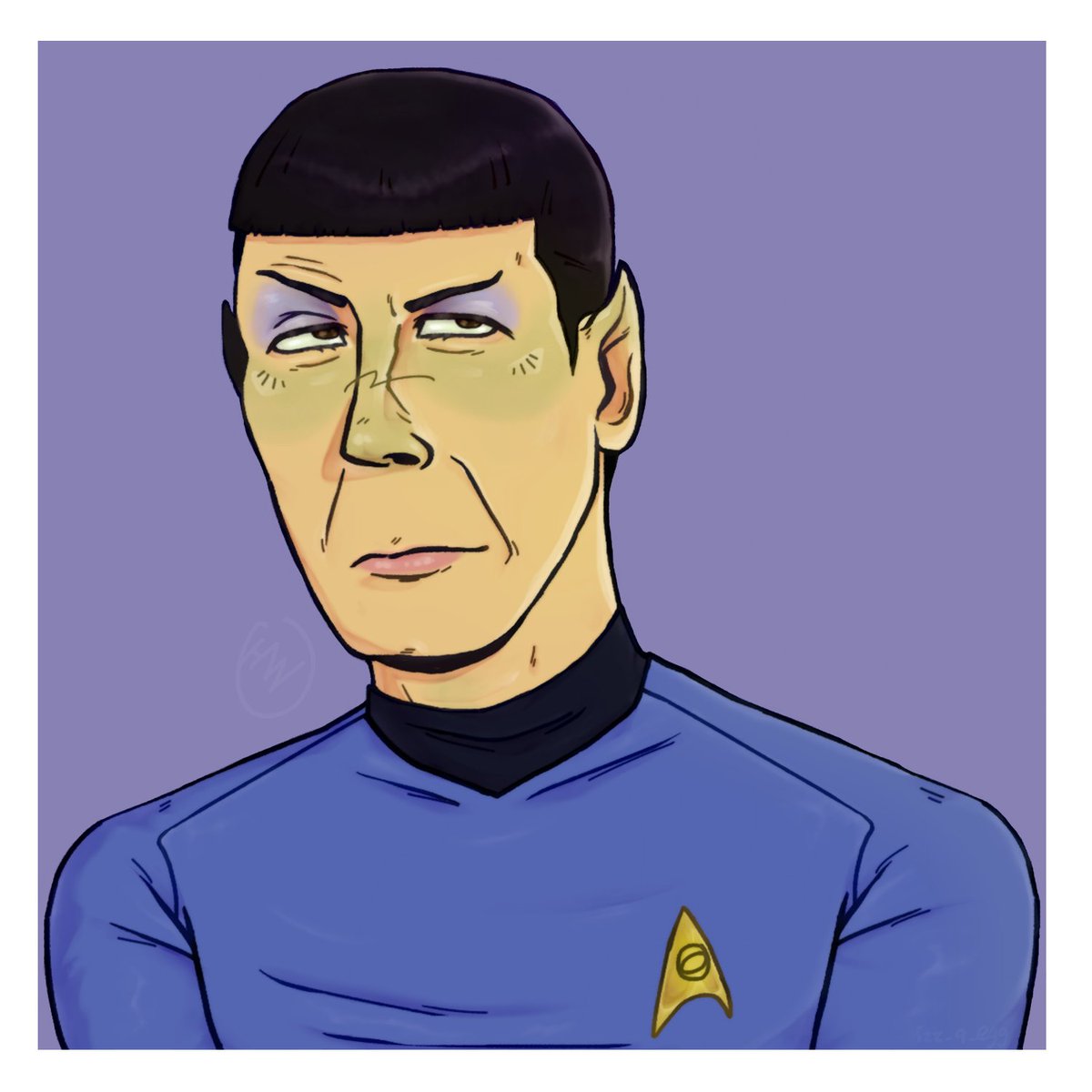 Gooeyeggo's tweet photo. First time drawin these two (drew em like a while ago) BUT I've gotten back into star trek : ]
#startrek #TOSstartrek https://t.co/OodO3gcuYq