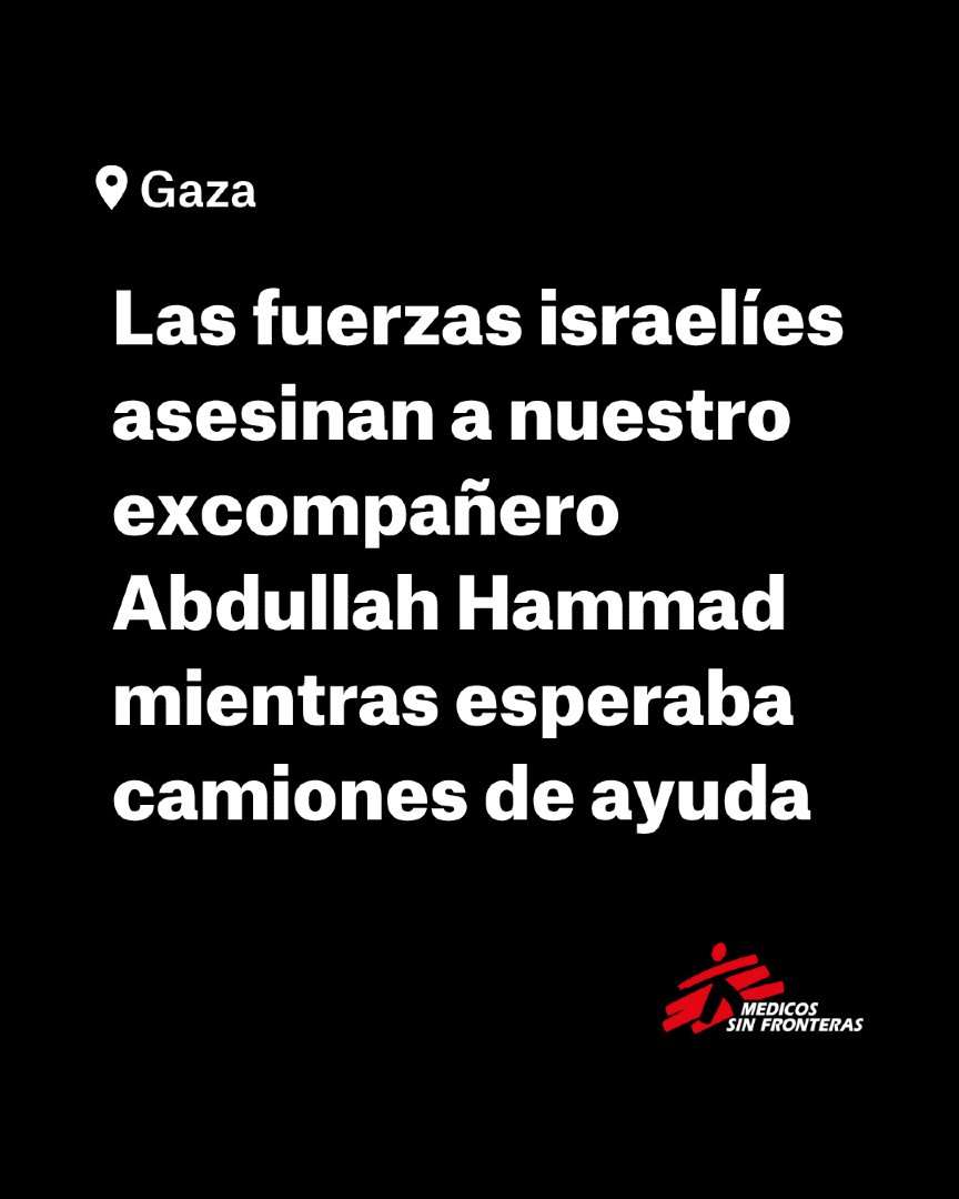 #GAZA

🧵1/4
Lamentamos y condenamos la pérdida de nuestro excompañero Abdullah Hammad, asesinado por fuerzas israelíes el 3 de julio en Gaza.